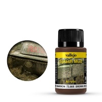 Vallejo 73805 Weathering Effects Brown Splash Mud 40 ml