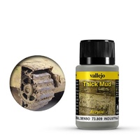 Vallejo 73809 Weathering Effects Industrial Thick Mud 40 ml