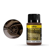 Vallejo 73811 Weathering Effects Brown Thick Mud 40 ml