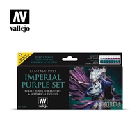 Vallejo Fantasy Pro Imperial Purple (8) Acrylic Paint Set