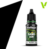 Vallejo Game Air Black 18 ml Acrylic Paint