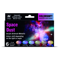 Vallejo Eccentric Colorshift Space Dust (6 Colour Set) Acrylic Airbrush Paint