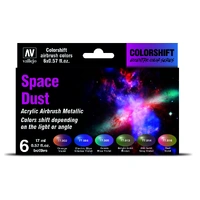 Vallejo Eccentric Colorshift Space Dust (6 Colour Set) Acrylic Airbrush Paint