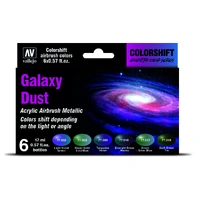 Vallejo Eccentric Colorshift Galaxy Dust (6 Colour Set) Acrylic Airbrush Paint