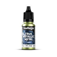 Vallejo True Metallic Metal: Light - Amber Green 18 ml