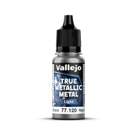 Vallejo True Metallic Metal: Light - Obsidian Black 18 ml