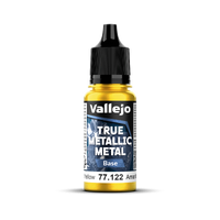 Vallejo True Metallic Metal: Base - Radiant Yellow 18 ml