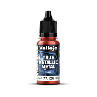 Vallejo True Metallic Metal: Base - Ruby Red 18 ml