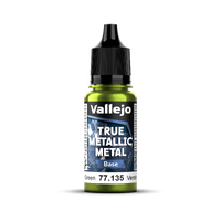 Vallejo True Metallic Metal: Base - Amber Green 18 ml