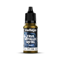 Vallejo True Metallic Metal: Base - Greenish Gold 18 ml