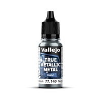 Vallejo True Metallic Metal: Base - Obsidian Black 18 ml