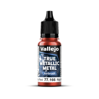 Vallejo True Metallic Metal: Airbrush - Ruby Red 18 ml