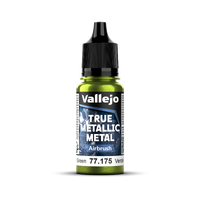Vallejo True Metallic Metal: Airbrush - Amber Green 18 ml