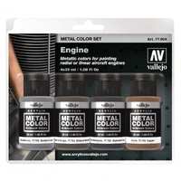 Vallejo Metal Colour Engine 4 Colour Acrylic Paint Set