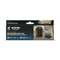 Vallejo Wizkids Premium set: Dungeon Depths Acrylic Paint Set (8 Colour Set)