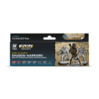 Vallejo Wizkids Premium set: Shadow warriors Acrylic Paint Set (8 Colour Set)