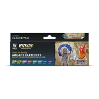 Vallejo Wizkids Premium set: Arcane Elements Acrylic Paint Set (8 Colour Set)