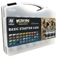 Vallejo Wizkids Basic Starter Case Acrylic Paint Set (40 Colour Set)