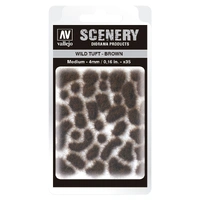 Vallejo 4mm Wild Tuft - Brown Diorama Accessory