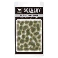 Vallejo 6mm Wild Tuft - Mixed Green Diorama Accessory