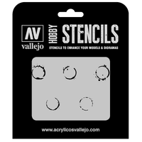 Vallejo 1/35 Drum Oil Markings Stencil