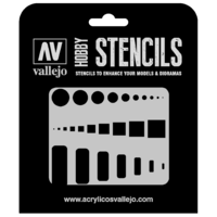 Vallejo ST-AIR003 1/32 Access Trap Doors Stencil