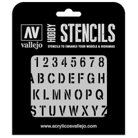 Vallejo 1/35 Stamp Font Stencil