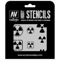 Vallejo Radioactivity Signs Stencil