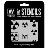 Vallejo Radioactivity Signs Stencil