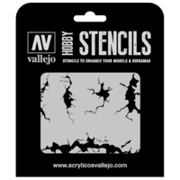 Vallejo ST-TX001 1/35 Cracked Wall Stencil
