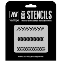 Vallejo 1/35 Tyre Markings Stencil