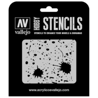 Vallejo 1/35 Splash & Stains Stencil