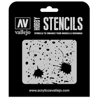 Vallejo 1/35 Splash & Stains Stencil