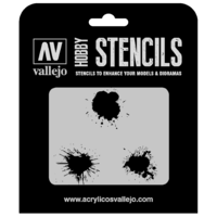 Vallejo 1/35 Paint Stains Stencil