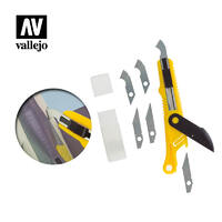 Vallejo Plastic Cutter Scriber Tool & 5 Spare Blades
