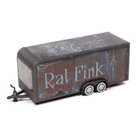 Auto World 1/64 Rat Fink Enclosed Trailer Diecast
