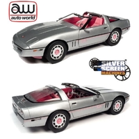 Auto World 1/18 Barbie Silver/Pink 1986 Chevy Corvette