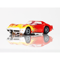 AFX Corvette 1970 Red/Yellow Wildfire Slot Car