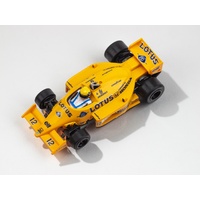 AFX Lotus 99T Ayrton Senna #12 1987 Yellow/Blue Slot Car