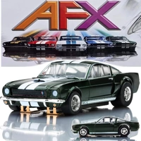 AFX 1/64 Shelby GT350 1966 Ivy Green/White Stripe Slot Car