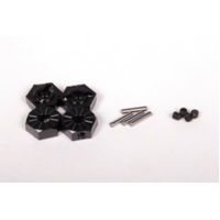 Axial Aluminum Hub Narrow 12mm Black (4), AX30427