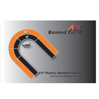 AFX 12in Banked Curve Track Set