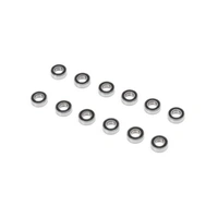 Axial 3x6x2mm Sealed Ball Bearings, 12pcs