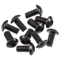 Axial Hex Socket Button Head Screw, M3x6mm, Black, 10 Pieces, AXA0113