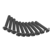 Axial Hex Socket Button Head Screw M3x15mm Black (10), AXA117