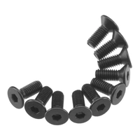 Axial Hex Flat Head Screw M3X8mm Black (10), AXA144