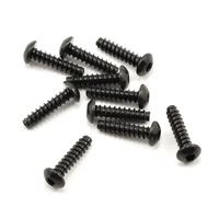 Axial Hex Tap Button Head Screw M3x12mm Black (10), AXA436