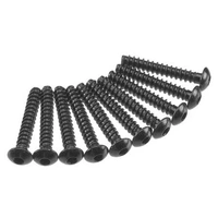 Axial Hex Tap Button Head Screw M3x18mm Black (10), AXA438