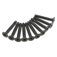 Axial Hex Socket Tap Flat Head Screw M3x18mm Black (10), AXA468