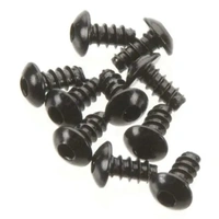 Axial Hex Socket Button Head Screw M3x6mm Black (10), AXA433